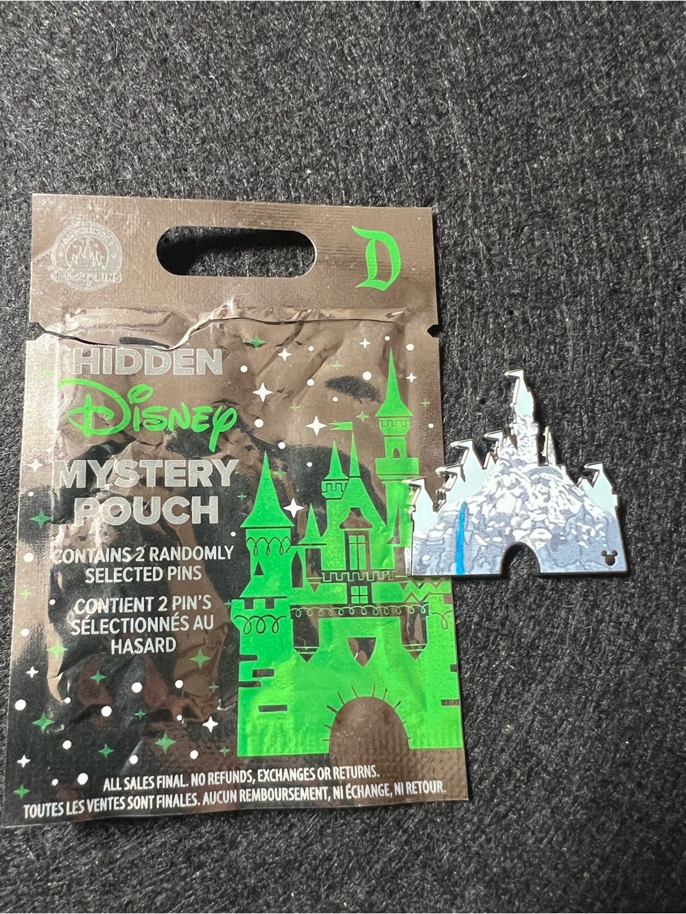 Disney Hidden Mickey Wave A Mattlehorn castle pin